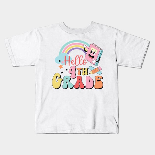 Vintage Hello 4th Grade. Kids T-Shirt by XOXO VENUS